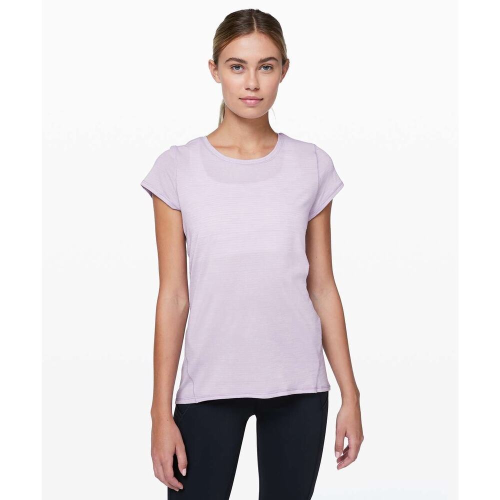 Lululemon Another Mile short-sleeve running tee lavender purple size 6